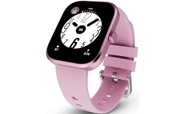 HiFuture LUME Pro Smartwatch 1.85-inch AMOLED Display, Dual-Core Processor, 100+ Sports Modes, Built-in Wireless Calling, 24/7 Health Monitoring (Heart Rate, SpO2, Sleep), Ultra-Light Weight Sleek Design, Pink
